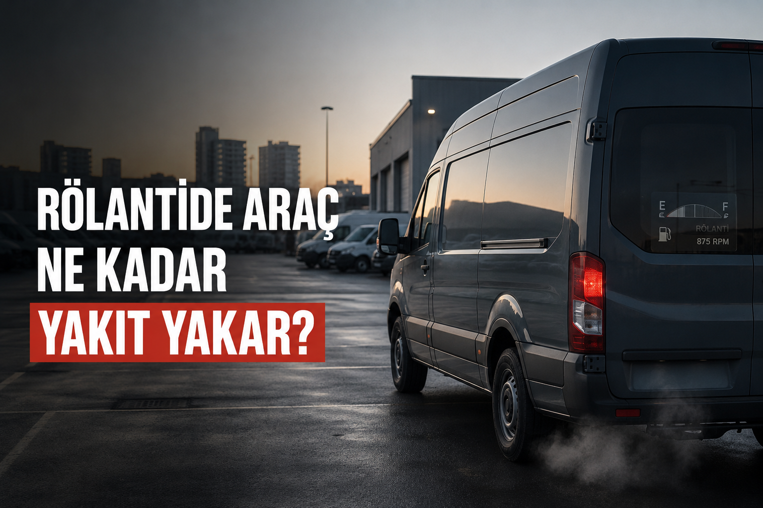Rölantide Araç Ne Kadar Yakıt Yakar? Filo Maliyetlerine Görünmeyen Etkisi