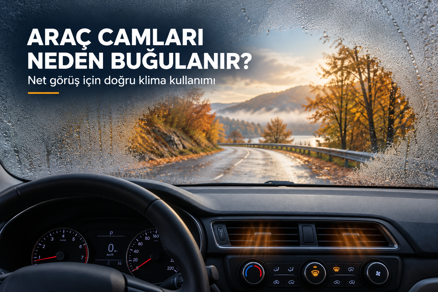 Araç Camları Neden Buğulanır? Doğru Klima Kullanımı
