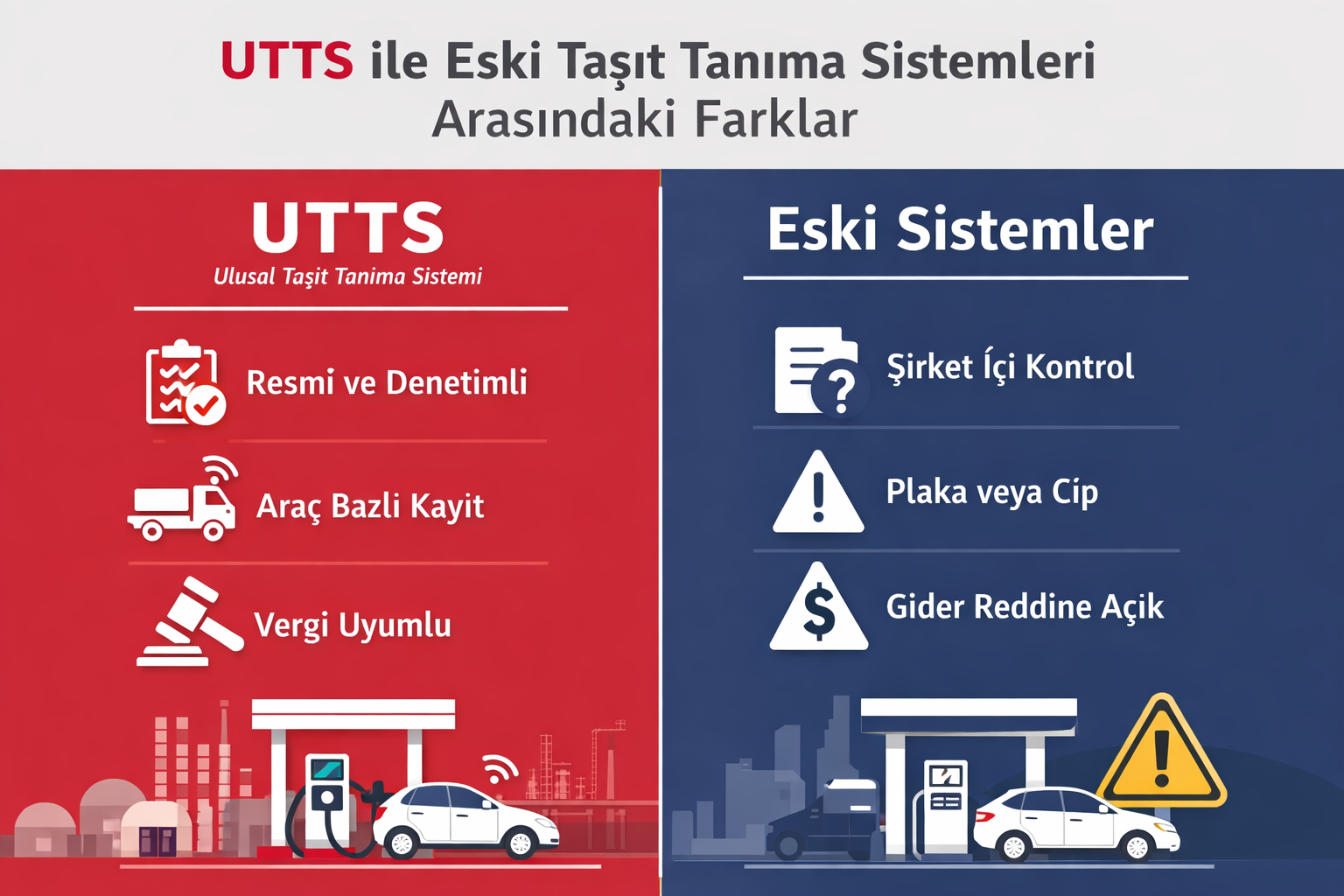 UTTS ile Eski Taşıt Tanıma Sistemleri Arasındaki Farklar