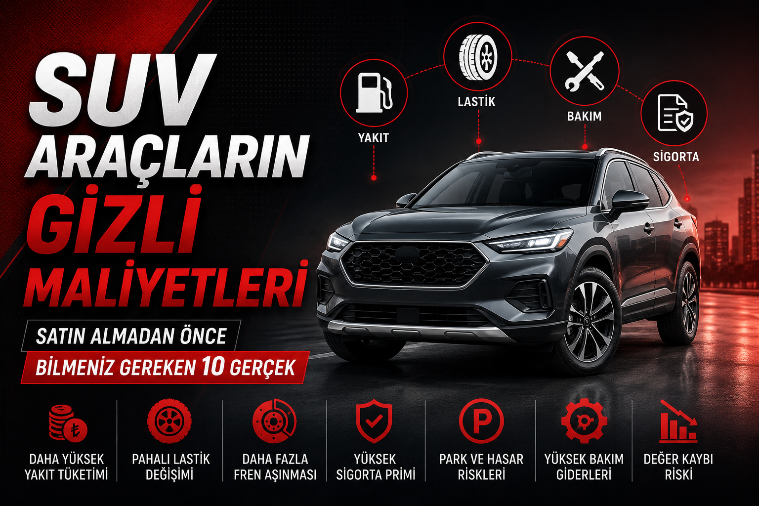 SUV Araçların Gizli Maliyetleri: Satın Almadan Önce Bilmeniz Gereken 10 Gerçek